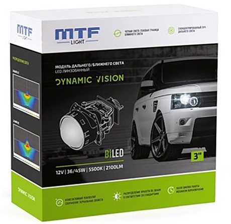 Комплект LED линз MTF DYNAMIC VISION 3.0 5000К