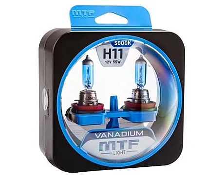 Лампы MTF H11 12V 55W VANADIUM