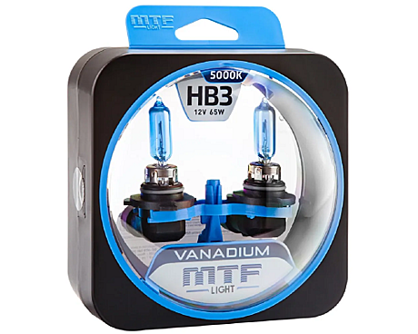 Лампы MTF HB3 (9005) 12V 65W VANADIUM
